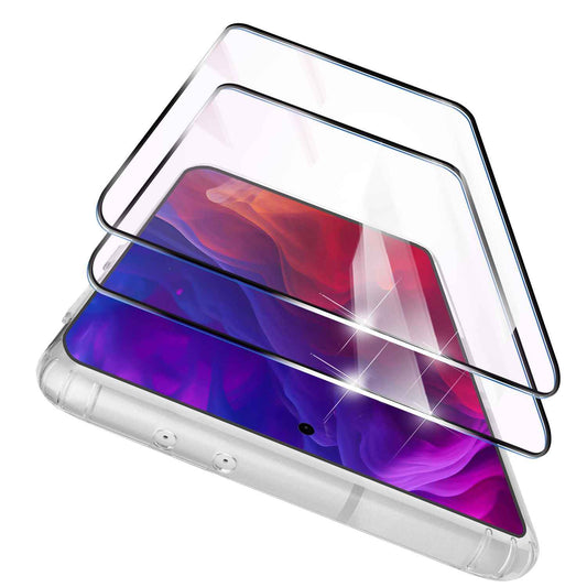 NALIA 2x Schutzglas für Samsung Galaxy S24 – Montagerahmen & 9H Full-Screen – ARMORGLASSX PRO (Glasfolie Transparent & Case-Friendly) – Marke aus Berlin