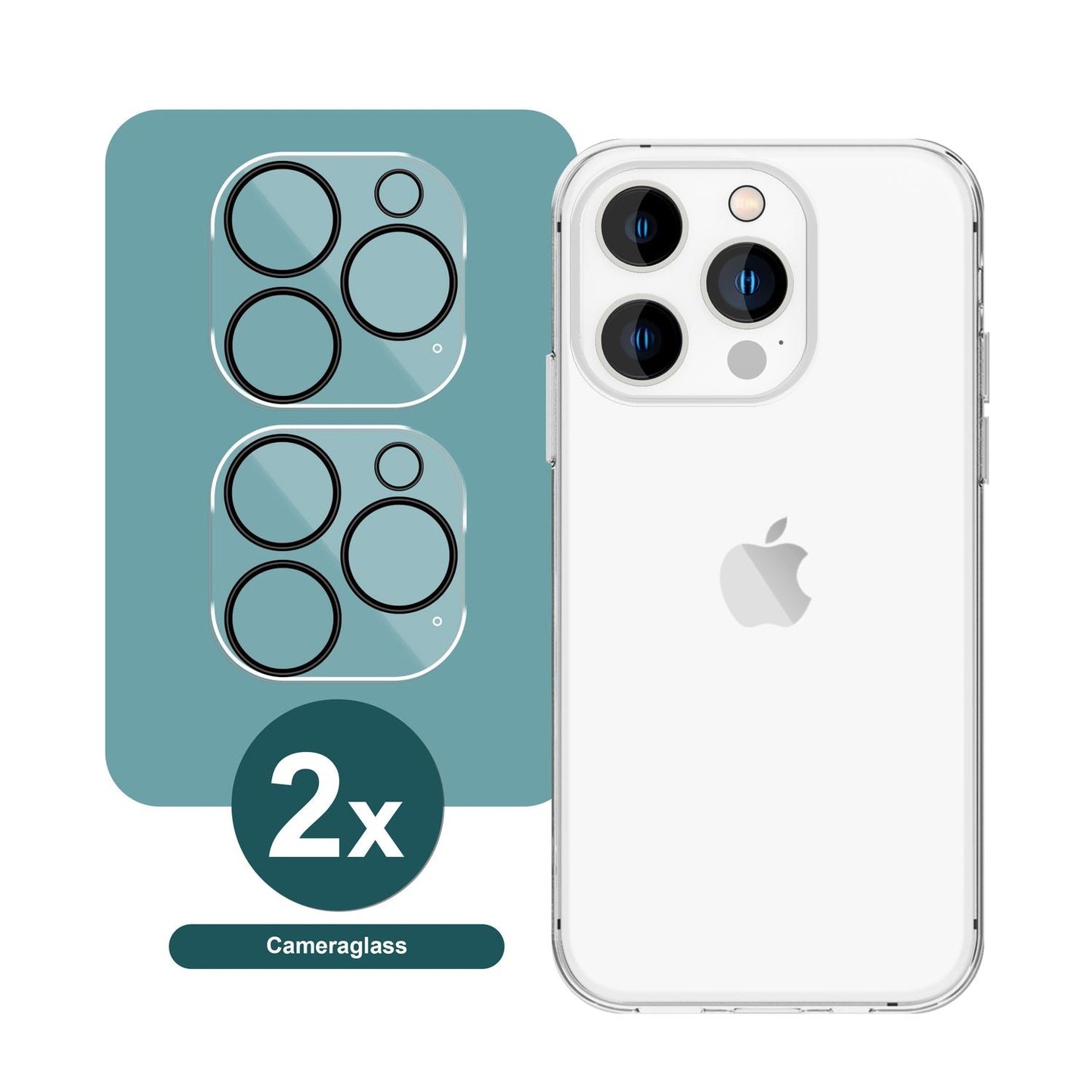 NALIA 2x Kamera-Schutzglas kompatibel mit iPhone 16 Pro Max Glas, Klarer Linsen-Schutz für Rückkamera, Kameraglas 9H Tempered Glass Protector Glasfolie Zwischen-Abdeckung, Kameraschutz Transparent