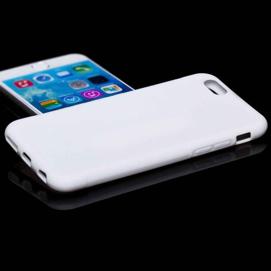 NALIA Handyhülle kompatibel mit iPhone 6 6S, Ultra-Slim Silikon Case Cover Gummihülle, Matte Anti-Rutsch Schutz-Hülle Dünn, Etui Handy-Tasche Telefon-Schale Thin Back-Cover Smart-Phone Bumper - Weiß