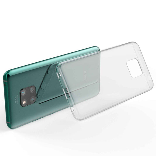 NALIA Transparente Silikonhülle für Huawei Mate 20 Pro – Anti-Gelb & Rutschfest – GLAZE (Handyhülle Kristallklar, Schlank & Stoßfest) – Marke aus Berlin