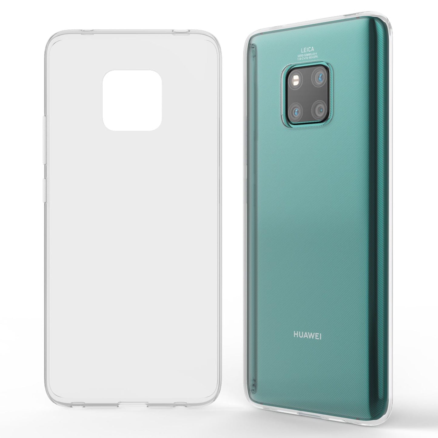 NALIA Transparente Silikonhülle für Huawei Mate 20 Pro – Anti-Gelb & Rutschfest – GLAZE (Handyhülle Kristallklar, Schlank & Stoßfest) – Marke aus Berlin