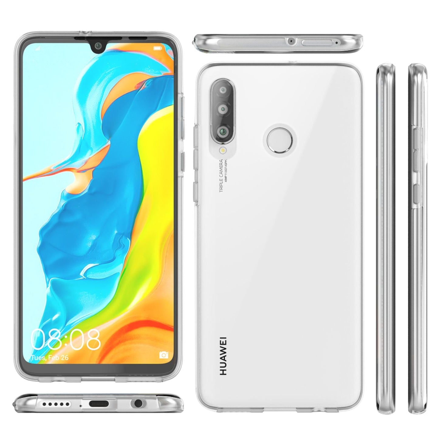 NALIA 360° Hülle für Huawei P30 Lite – Vorne & Hinten Schutz – 360GUARD (Full-Body Case) – Marke aus Berlin