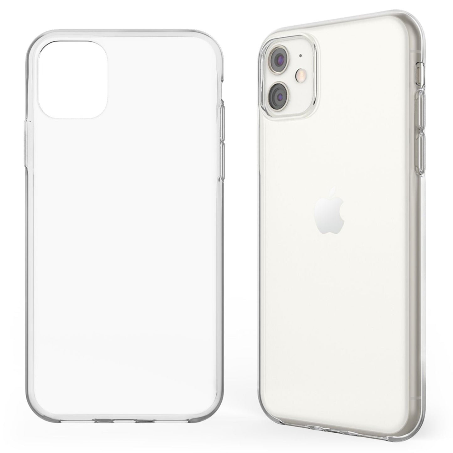 NALIA Transparente Silikonhülle für iPhone 11 – Anti-Gelb & Rutschfest – GLAZE (Handyhülle Kristallklar, Schlank & Stoßfest) – Marke aus Berlin