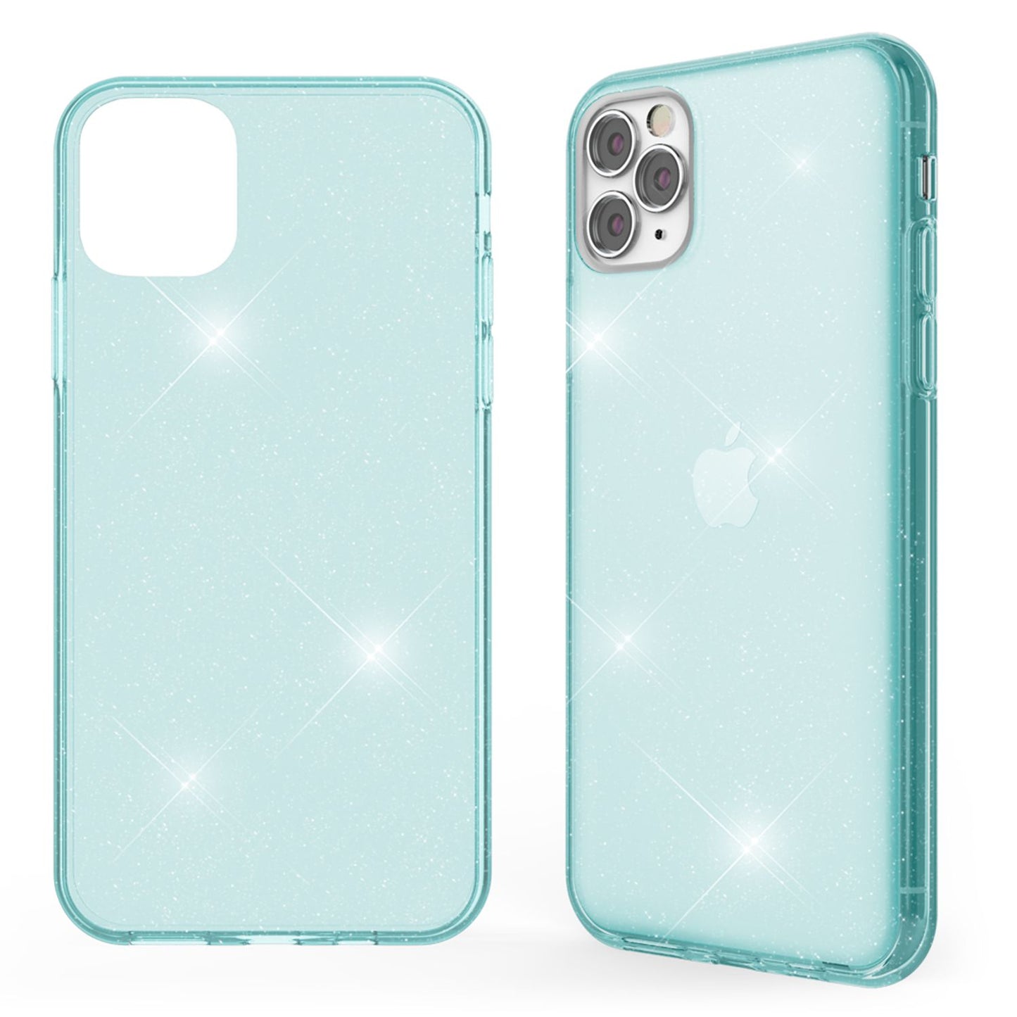 NALIA Glitzerhülle für iPhone 11 Pro Max – Funkelndes Silikon Case – DAZZLIN (Transparent & Stoßfest) – Marke aus Berlin