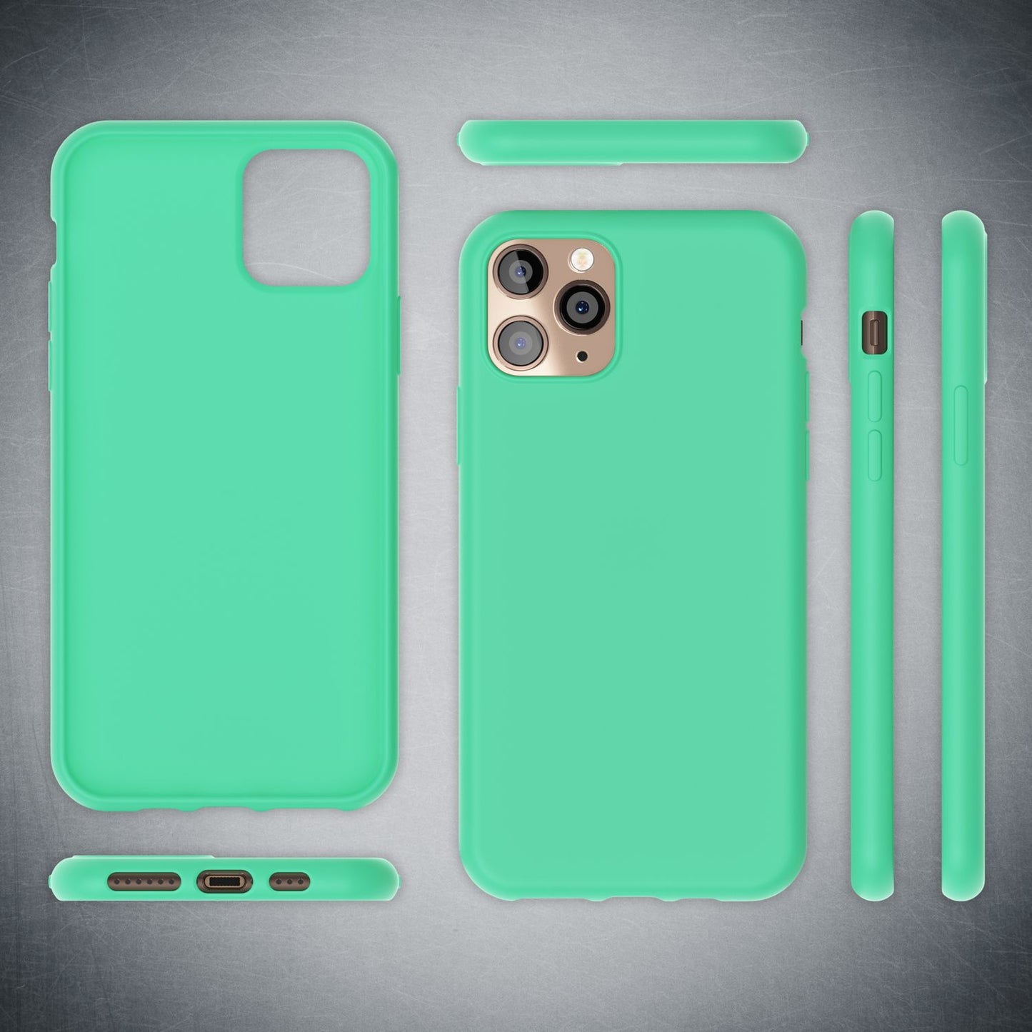NALIA Neon Silikonhülle für iPhone 11 Pro – Soft-Touch & Signal-Neon – NEONSHOCK (Matte Schutzhülle) – Marke aus Berlin
