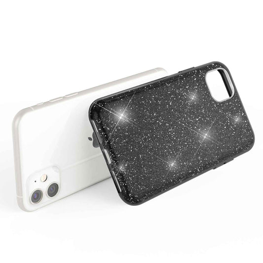 NALIA Glitzerhülle für iPhone 11 – Funkelnder Glitzer-Look & Grip – SHINEPOP (Silikon Case) – Marke aus Berlin