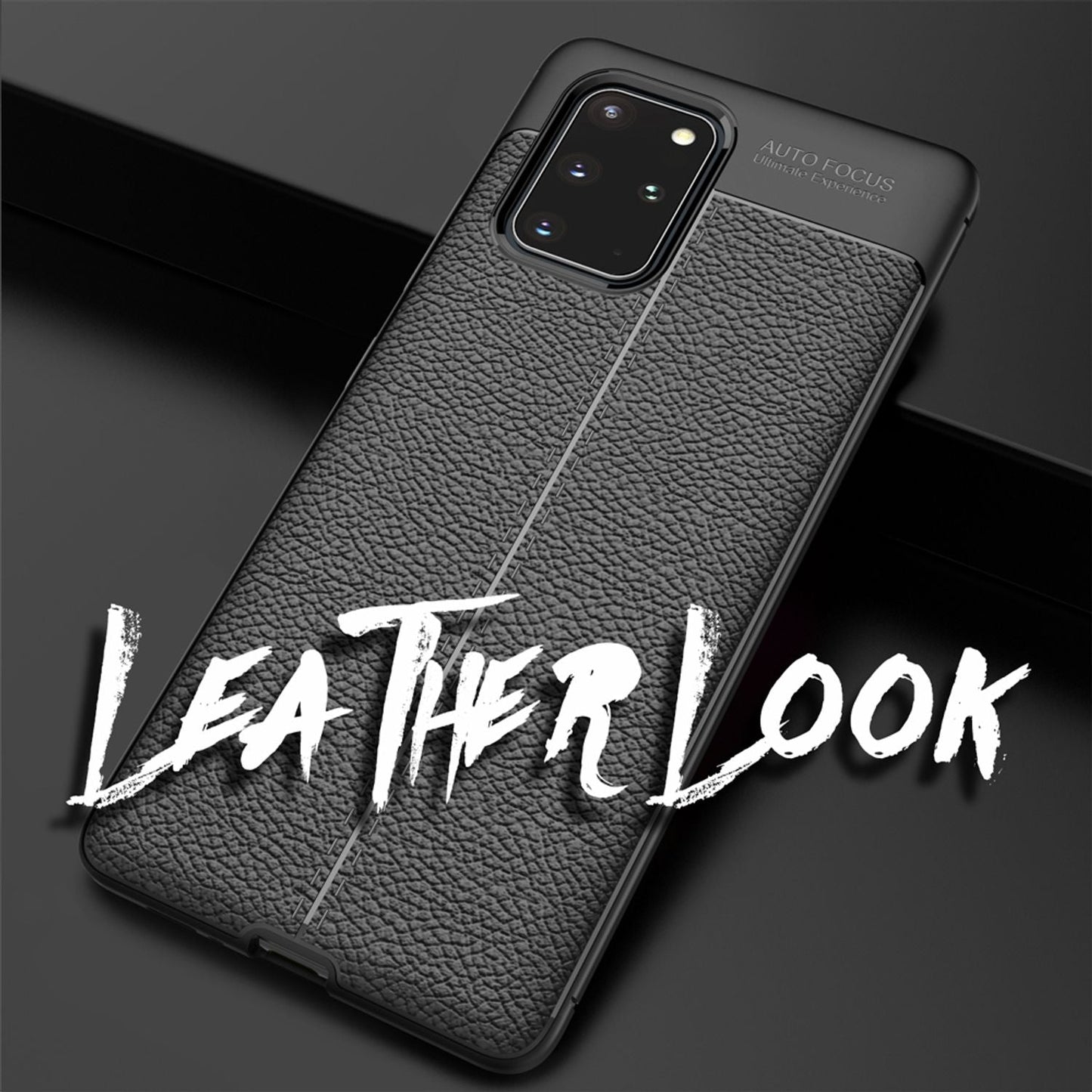 NALIA Leder-Optik Silikon Case für Samsung Galaxy S20 Plus – Griffig & Matt – BARRON Handyhülle (Anti-Fingerprint, Stoßfest & Robust) – Marke aus Berlin