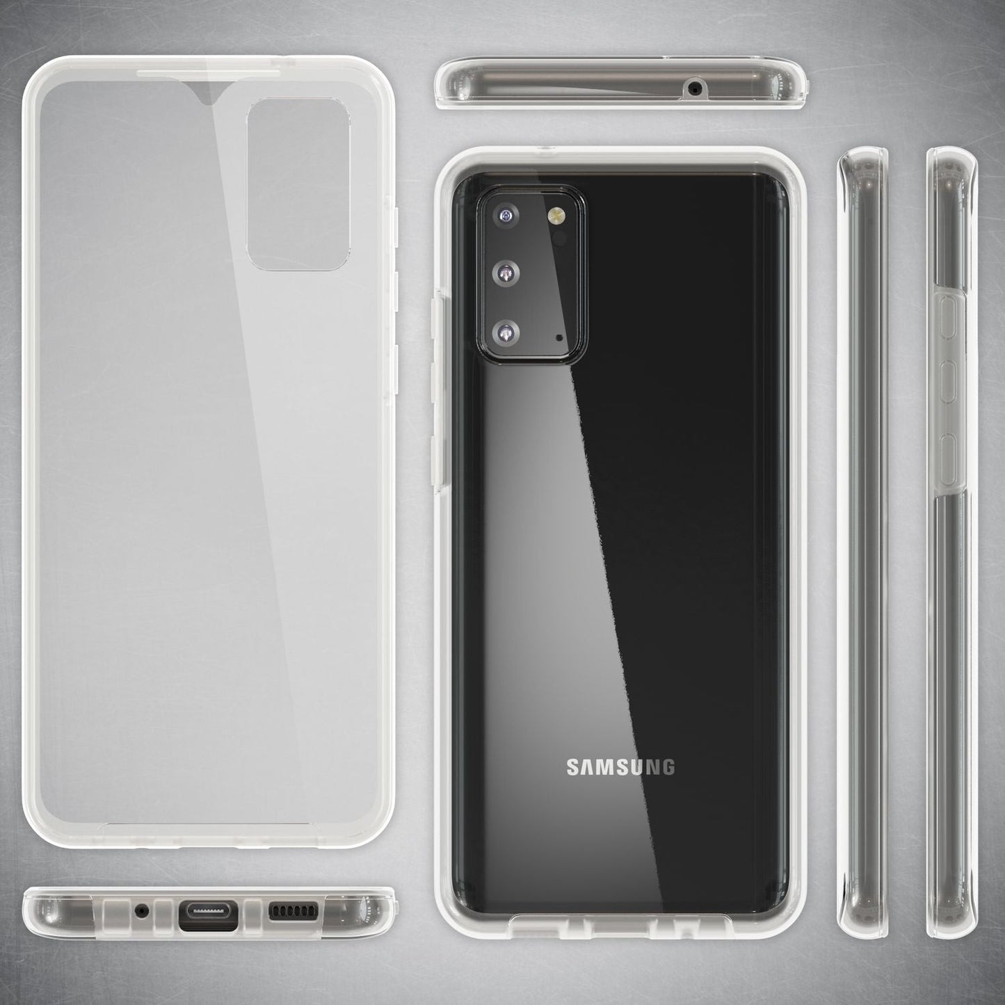 NALIA 360° Hülle für Samsung Galaxy S20 – Vorne & Hinten Schutz – 360GUARD (Full-Body Case) – Marke aus Berlin