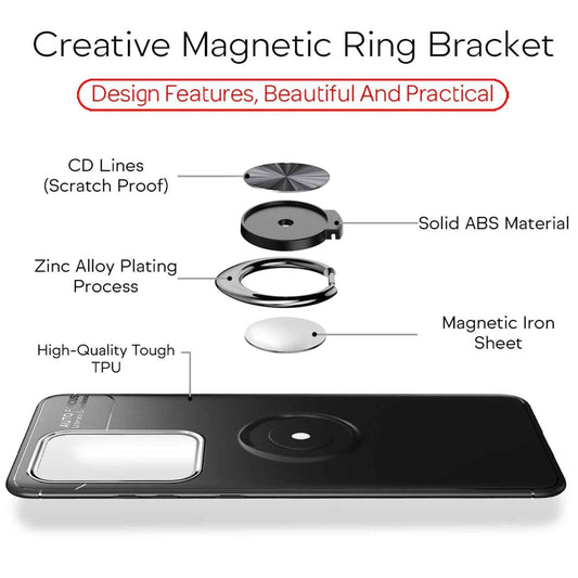 NALIA Ringhülle für Samsung Galaxy S20 Ultra – Ring-Ständer 360° & für Magnet-Halter – GRIP360 (Mattiertes Silikon Case) – Marke aus Berlin