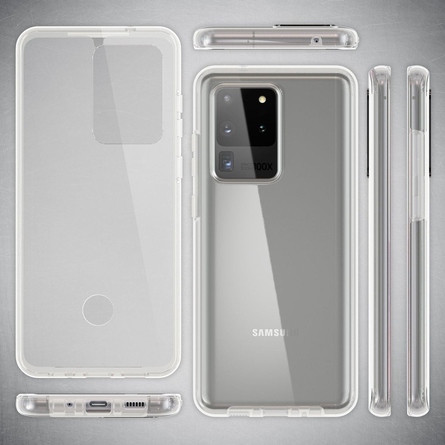 NALIA 360° Hülle für Samsung Galaxy S20 Ultra – Vorne & Hinten Schutz – 360GUARD (Full-Body Case) – Marke aus Berlin