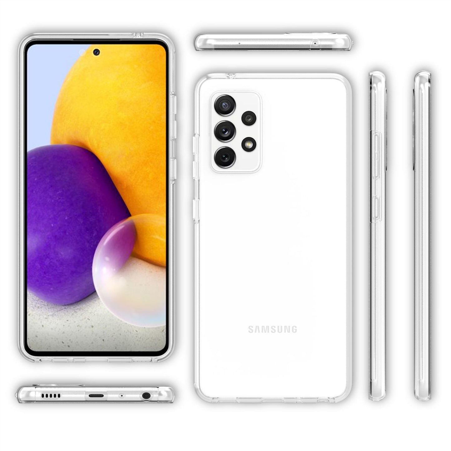 NALIA 360° Hülle für Samsung Galaxy A72 – Vorne & Hinten Schutz – 360GUARD (Full-Body Case) – Marke aus Berlin