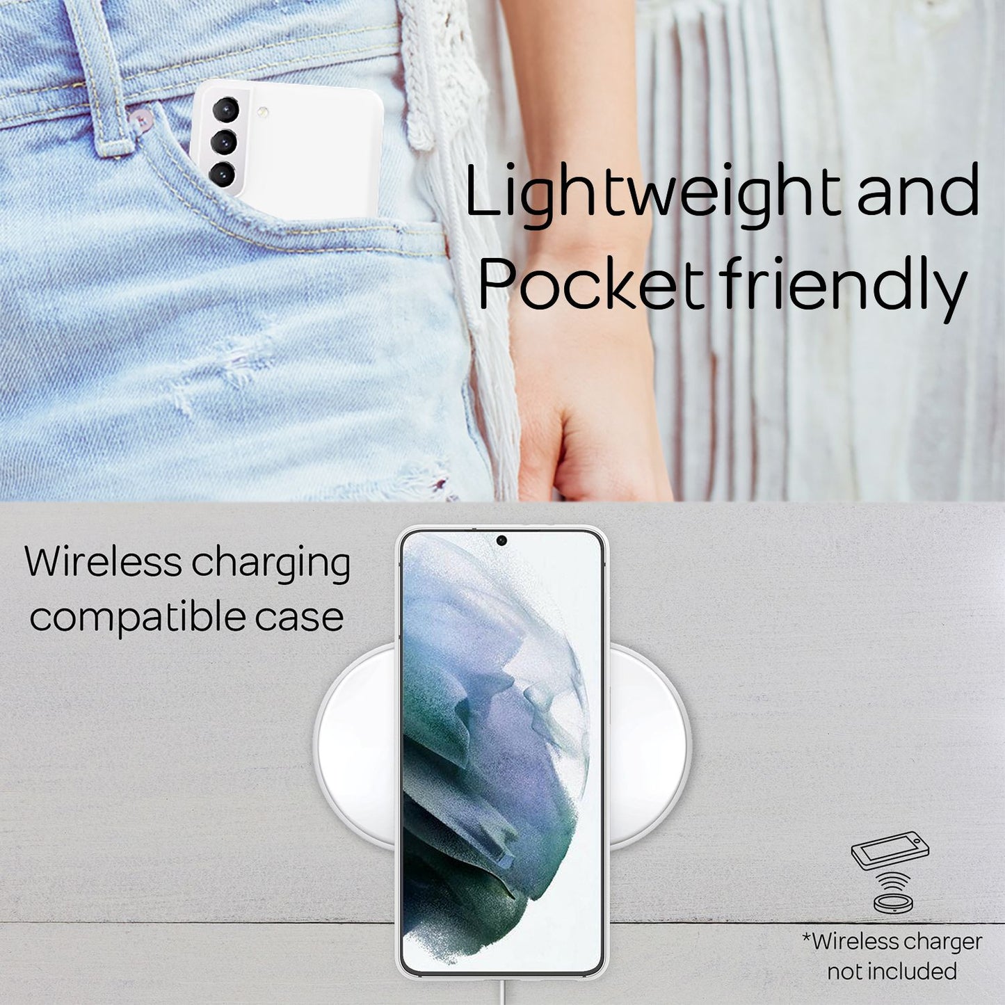 NALIA Ultra Slim Hardcase für Samsung Galaxy S21 – Matt & 0.3mm Dünn – PHANTOM (Dünnes Cover & Kamera-Vollschutz) – Marke aus Berlin