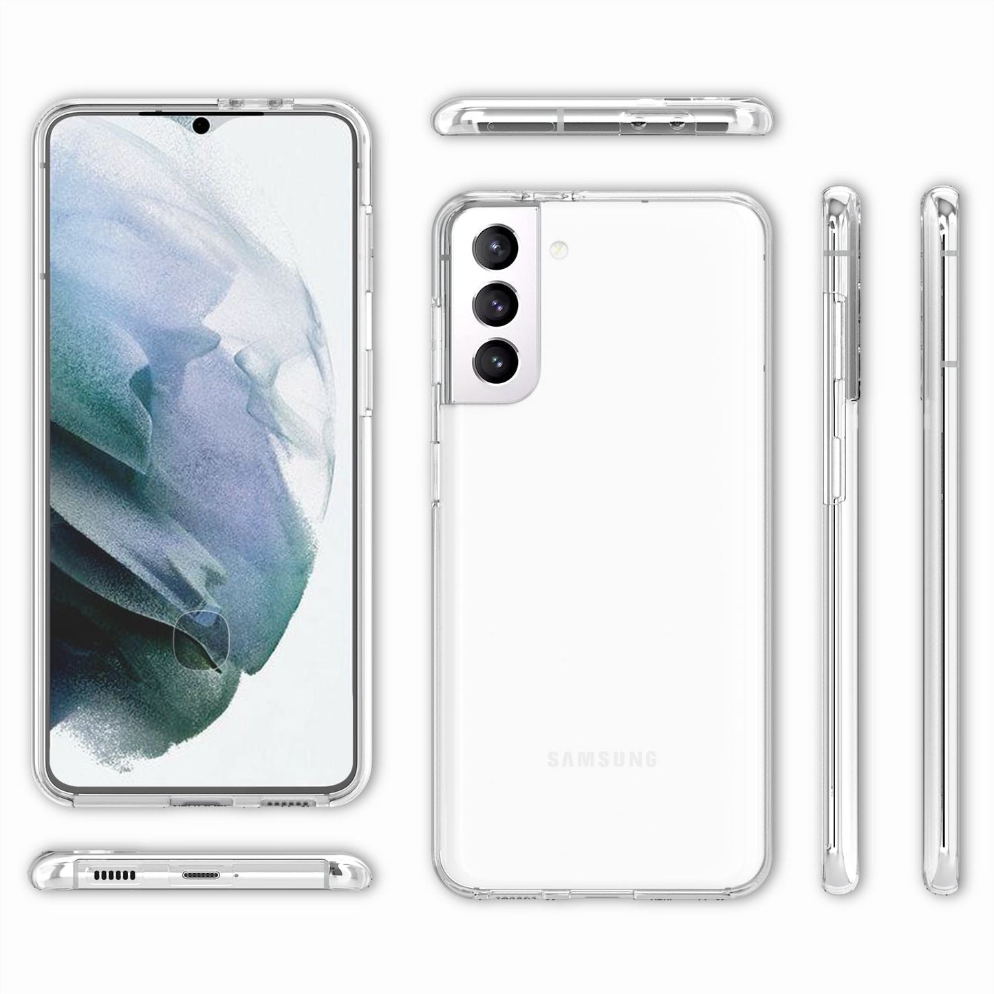 NALIA 360° Hülle für Samsung Galaxy S21 – Vorne & Hinten Schutz – 360GUARD (Full-Body Case) – Marke aus Berlin