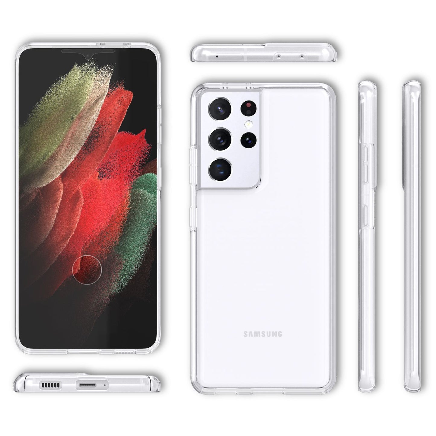 NALIA 360° Hülle für Samsung Galaxy S21 Ultra – Vorne & Hinten Schutz – 360GUARD (Full-Body Case) – Marke aus Berlin