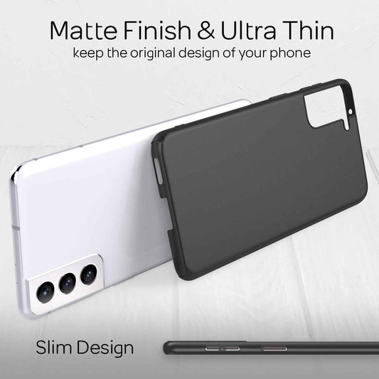 NALIA Ultra Slim Hardcase für Samsung Galaxy S21 Plus – Anti-Fingerabdruck & 0.5mm Dünn – PUREFIT (Matt & Leicht) – Marke aus Berlin