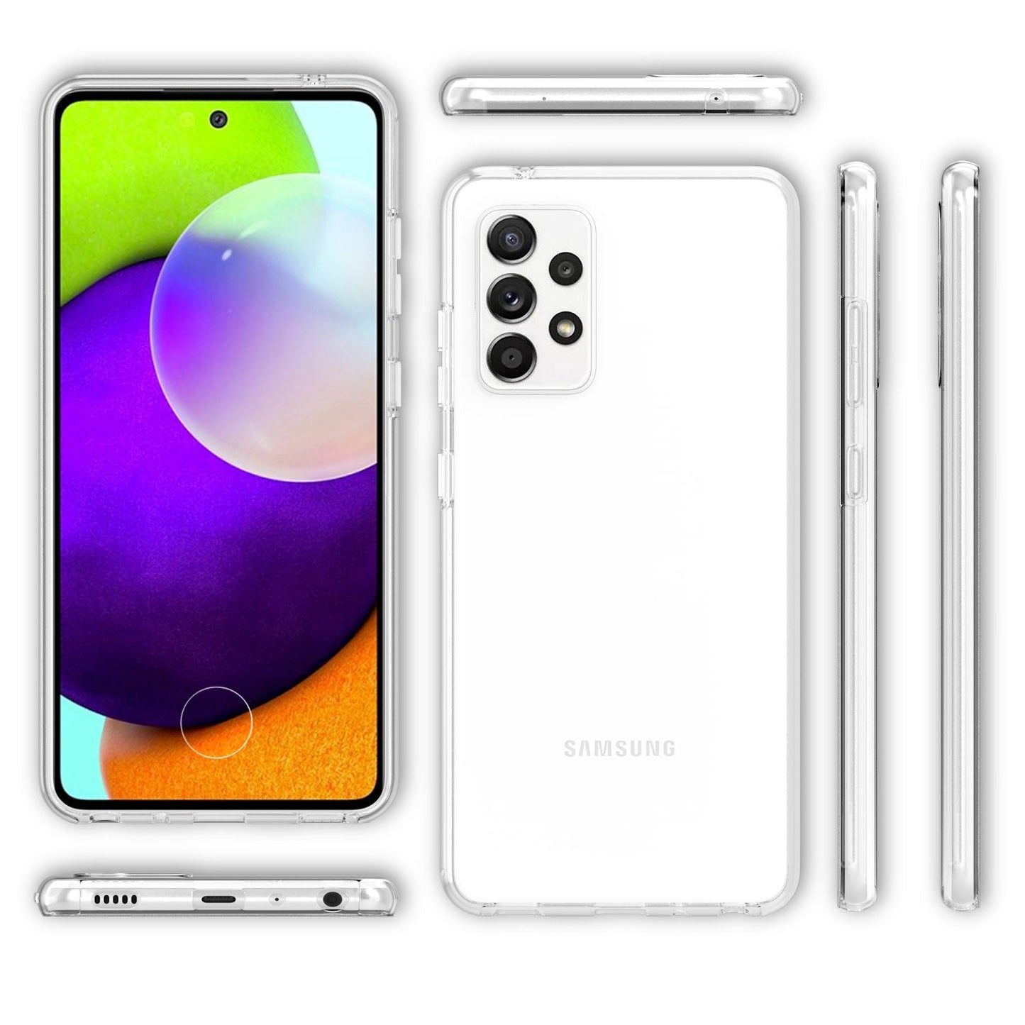NALIA 360° Hülle für Samsung Galaxy A52 / A52 5G / A52s 5G – Vorne & Hinten Schutz – 360GUARD (Full-Body Case) – Marke aus Berlin