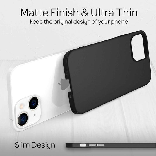 NALIA Ultra Slim Hardcase für iPhone 13 Mini – Anti-Fingerabdruck & 0.5mm Dünn – PUREFIT (Matt & Leicht) – Marke aus Berlin