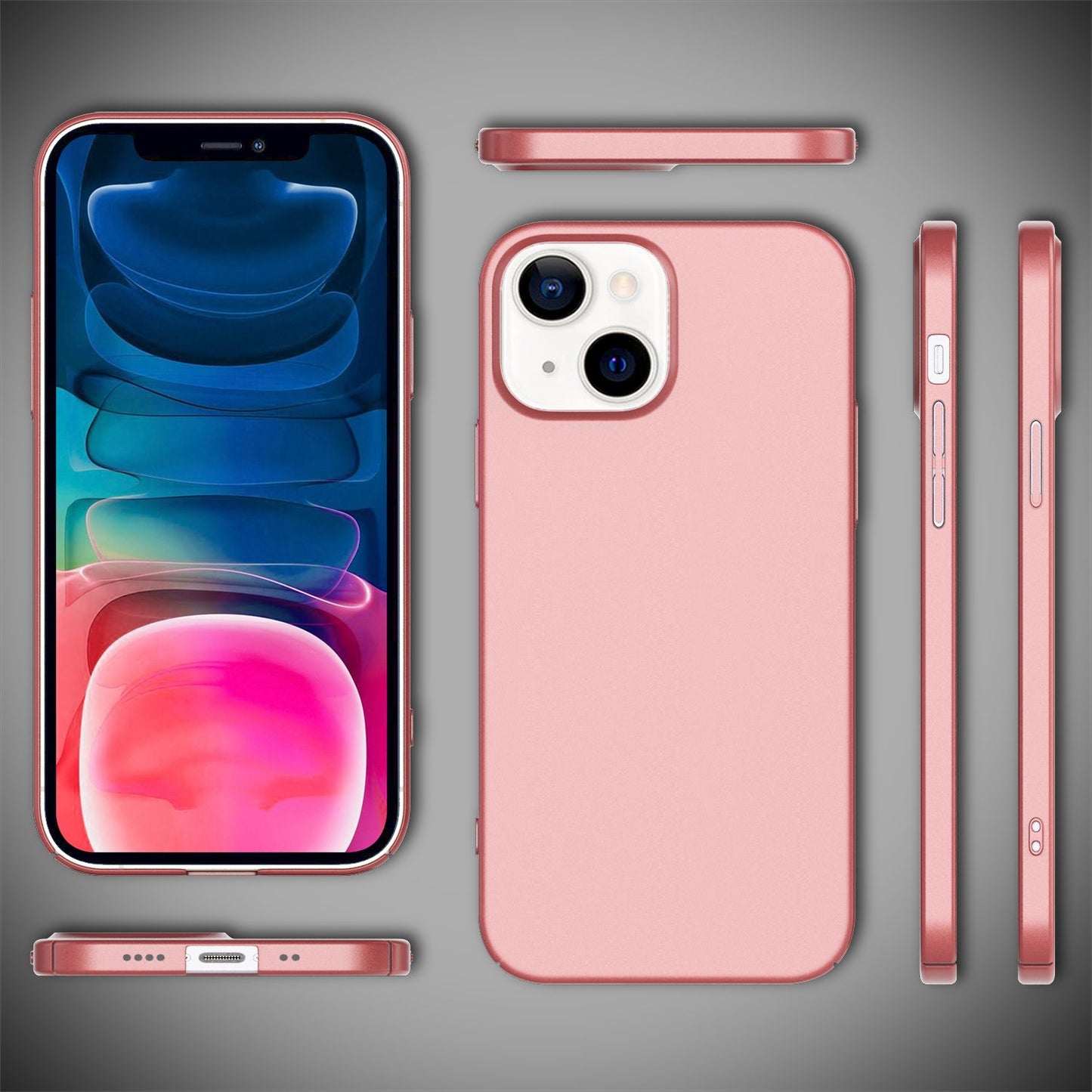 NALIA Ultra Slim Hardcase für iPhone 13 Mini – Anti-Fingerabdruck & 0.5mm Dünn – PUREFIT (Matt & Leicht) – Marke aus Berlin