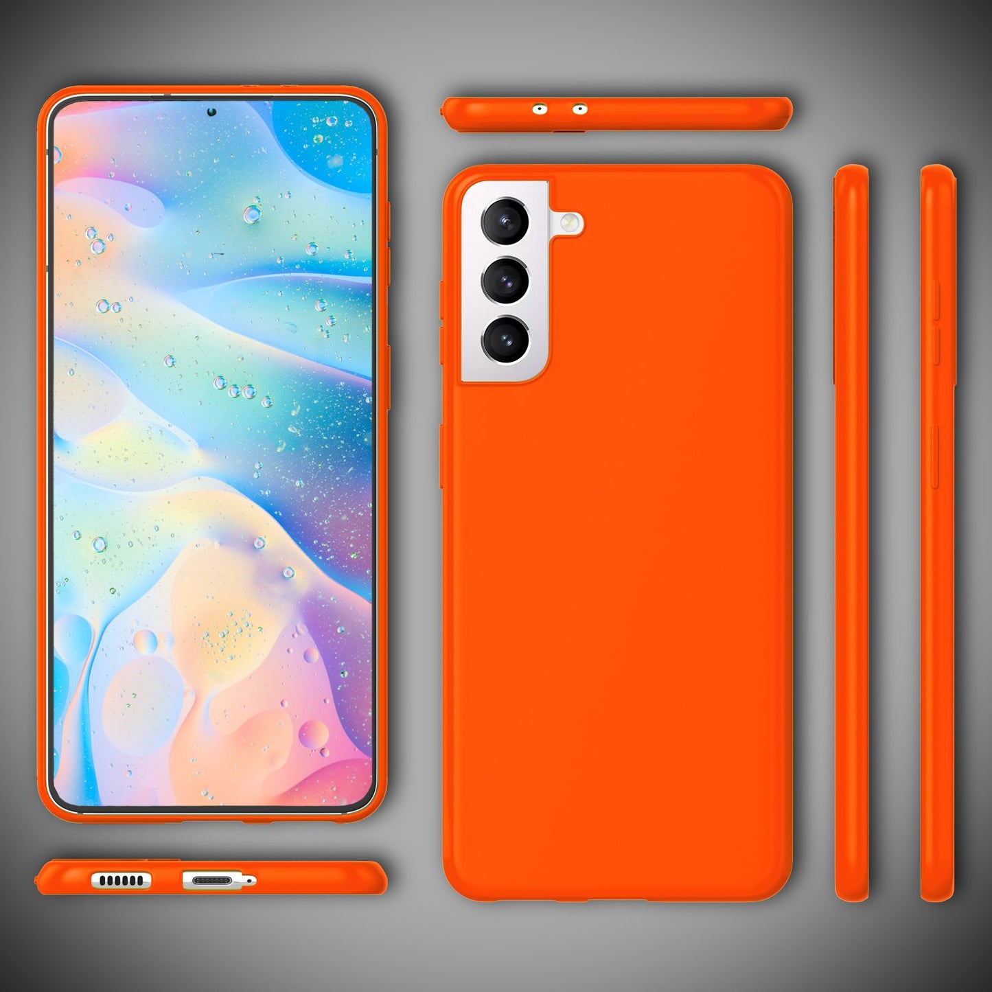 NALIA Neon Silikonhülle für Samsung Galaxy S22 Plus – Soft-Touch & Signal-Neon – NEONSHOCK (Matte Schutzhülle) – Marke aus Berlin
