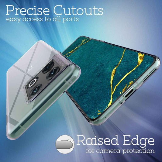NALIA Transparente Silikonhülle für OnePlus 10 Pro – Anti-Gelb & Rutschfest – GLAZE (Handyhülle Kristallklar, Schlank & Stoßfest) – Marke aus Berlin