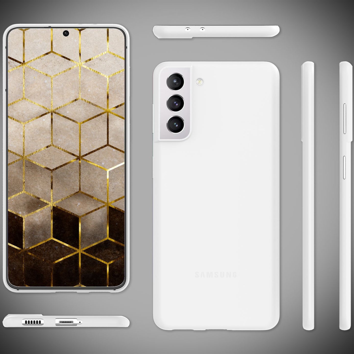 NALIA Ultra Slim Hardcase für Samsung Galaxy S22 Plus – Matt & 0.3mm Dünn – PHANTOM (Dünnes Cover & Kamera-Vollschutz) – Marke aus Berlin