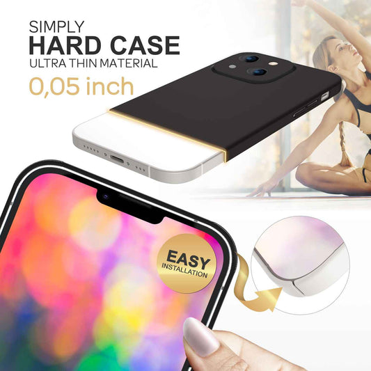 NALIA Ultra Slim Hardcase für iPhone 14 – Anti-Fingerabdruck & 0.5mm Dünn – PUREFIT (Matt & Leicht) – Marke aus Berlin