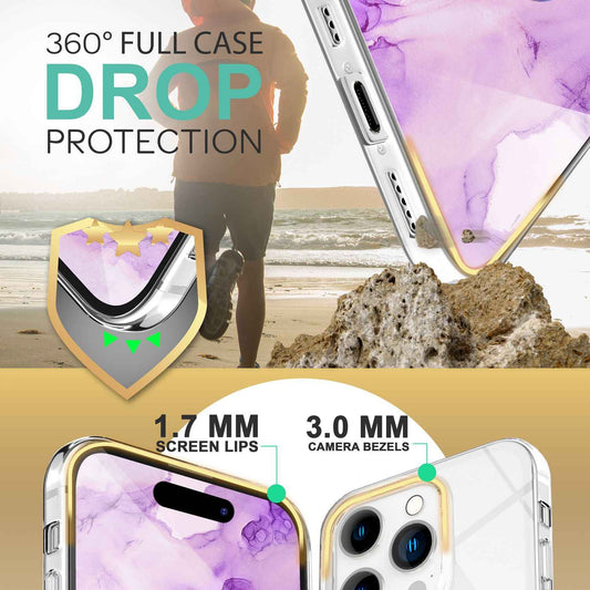 NALIA 360° Hülle für iPhone 14 Pro – Vorne & Hinten Schutz – 360GUARD (Full-Body Case) – Marke aus Berlin