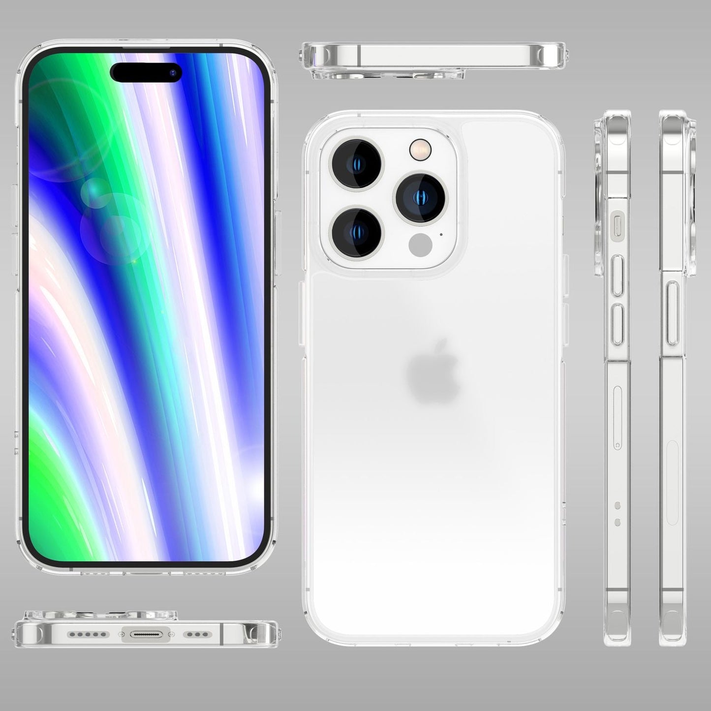 NALIA Matt-Transparentes Case für iPhone 14 Pro Max – Milchglas-Optik & Anti-Fingerprint – NYTE (Stoßfest, Harte Rückseite & Silikon Bumper) – Marke aus Berlin