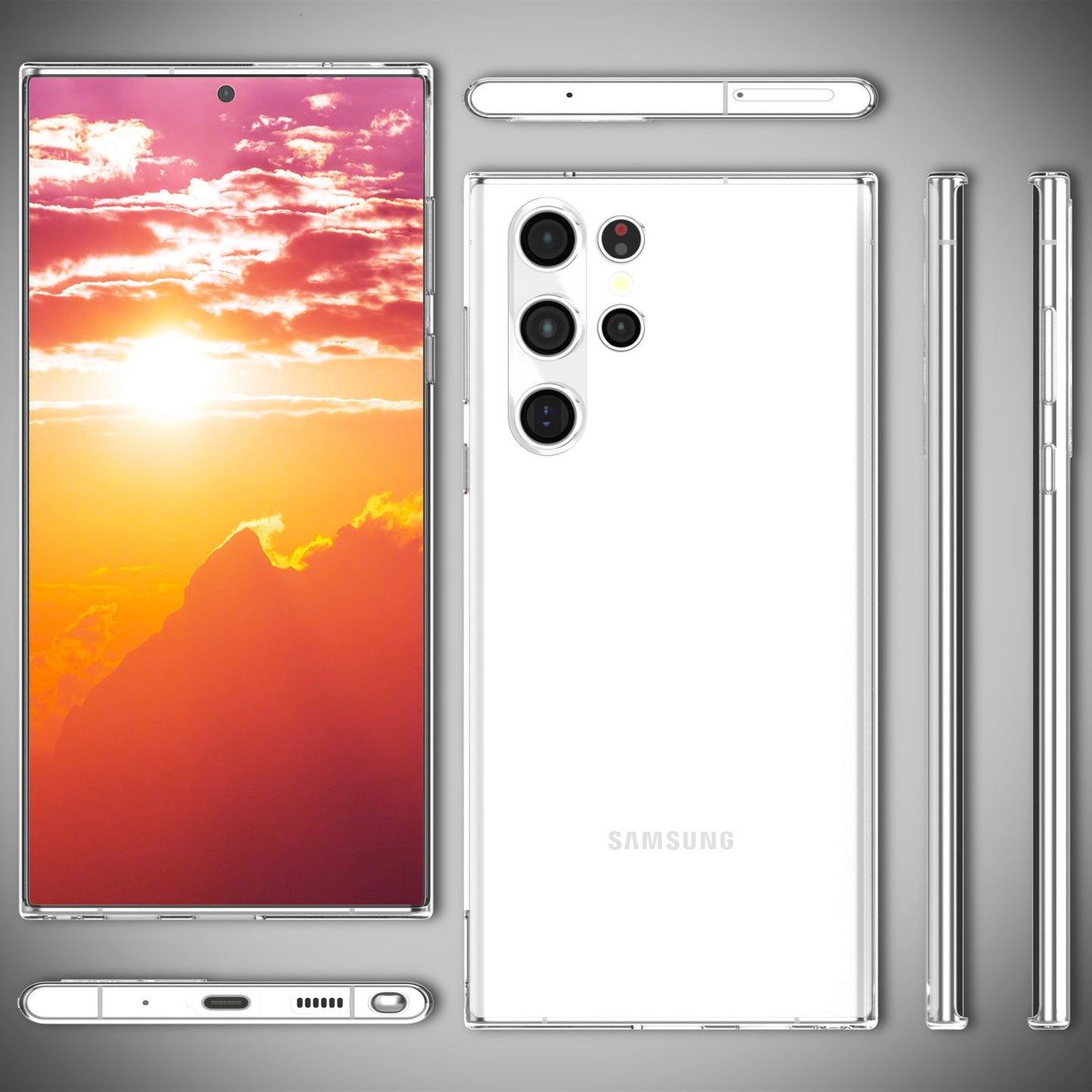 NALIA Transparente Silikonhülle für Samsung Galaxy S24 Ultra – Anti-Gelb & Rutschfest – GLAZE (Handyhülle Kristallklar, Schlank & Stoßfest) – Marke aus Berlin