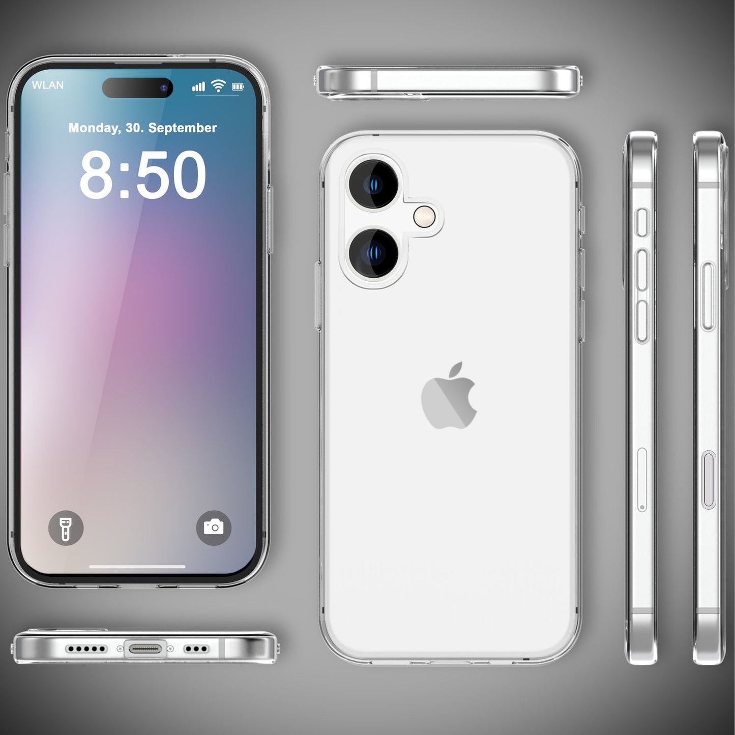 NALIA 360° Hülle für iPhone 16 Plus – Vorne & Hinten Schutz – 360GUARD (Full-Body Case) – Marke aus Berlin