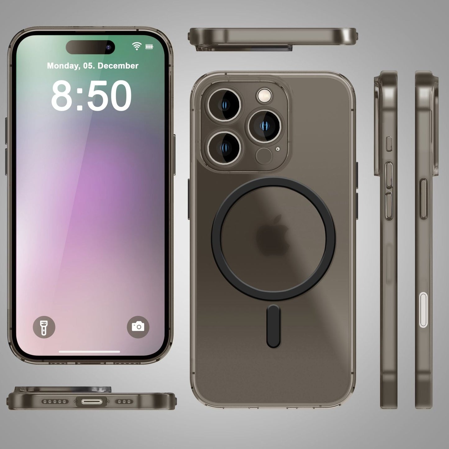 NALIA Ultra-Slim Hardcase für iPhone 16 Pro Max – MagSafe kompatibel & 0.3mm Dünn – THINIX (Mattes & Schlankes Case) – Marke aus Berlin