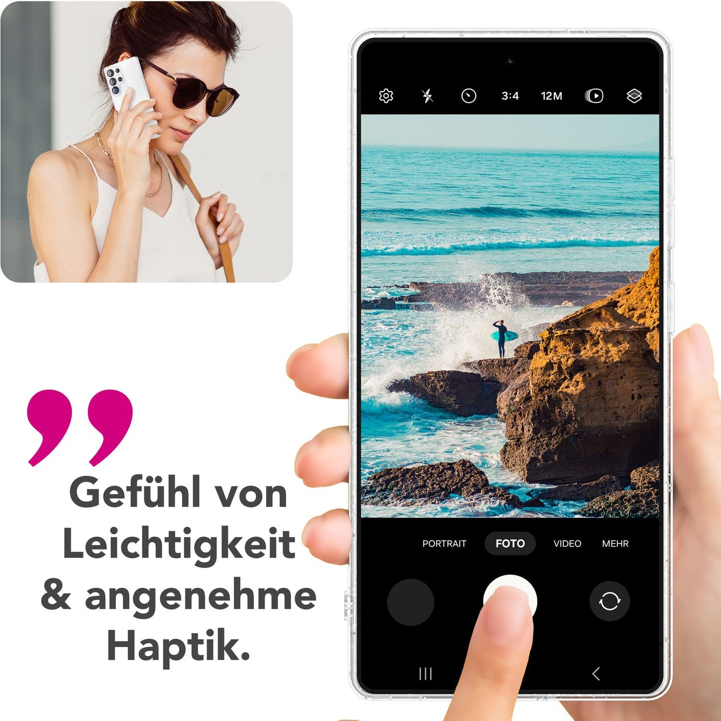 NALIA Glitzerhülle für Samsung Galaxy S25 Ultra – Funkelndes Silikon Case – DAZZLIN (Transparent & Stoßfest) – Marke aus Berlin