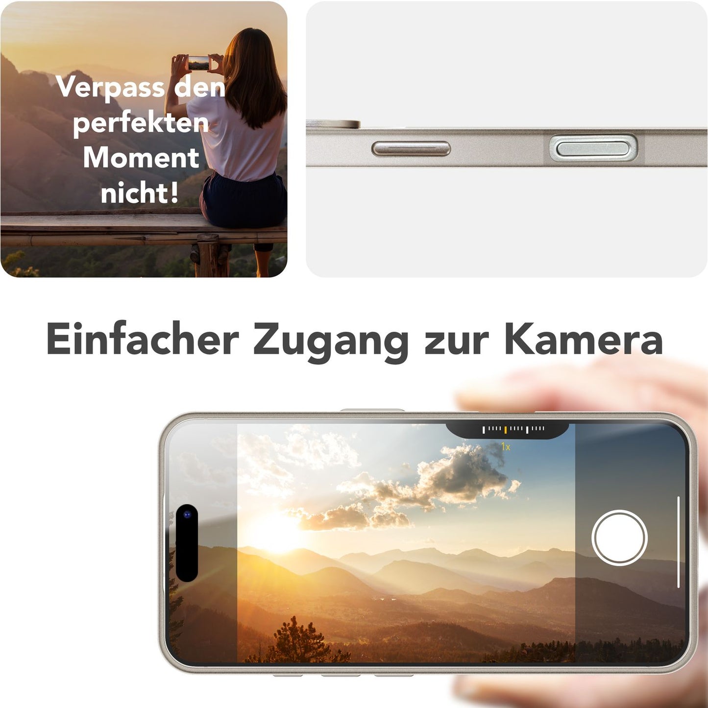 NALIA Magnet Hardcase für iPhone 16 Pro Max – Faltbarer Kamera-Stand – OVERLAND (Schutzhülle Matt & MagSafe Kompatibel) – Marke aus Berlin