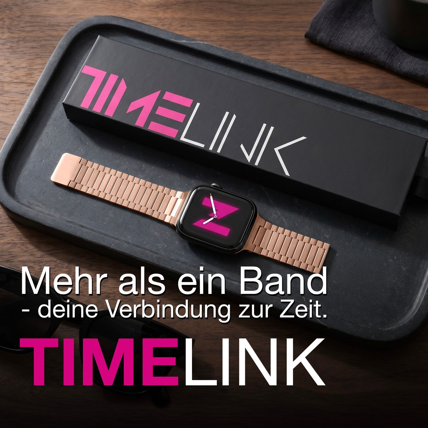 NALIA Chronos Edelstahl Armband kompatibel mit Apple Watch Armband SE iWatch Series 10 9 8 7 6 5 4 3 2 1 38/40/41/42mm, Magnetisches Loop-Armband aus Metall mit Schnellverschluss