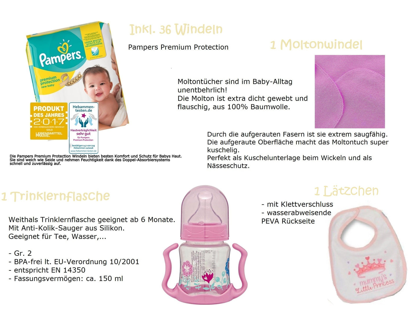 Windeltorte Windeldreirad CRUISER rosa