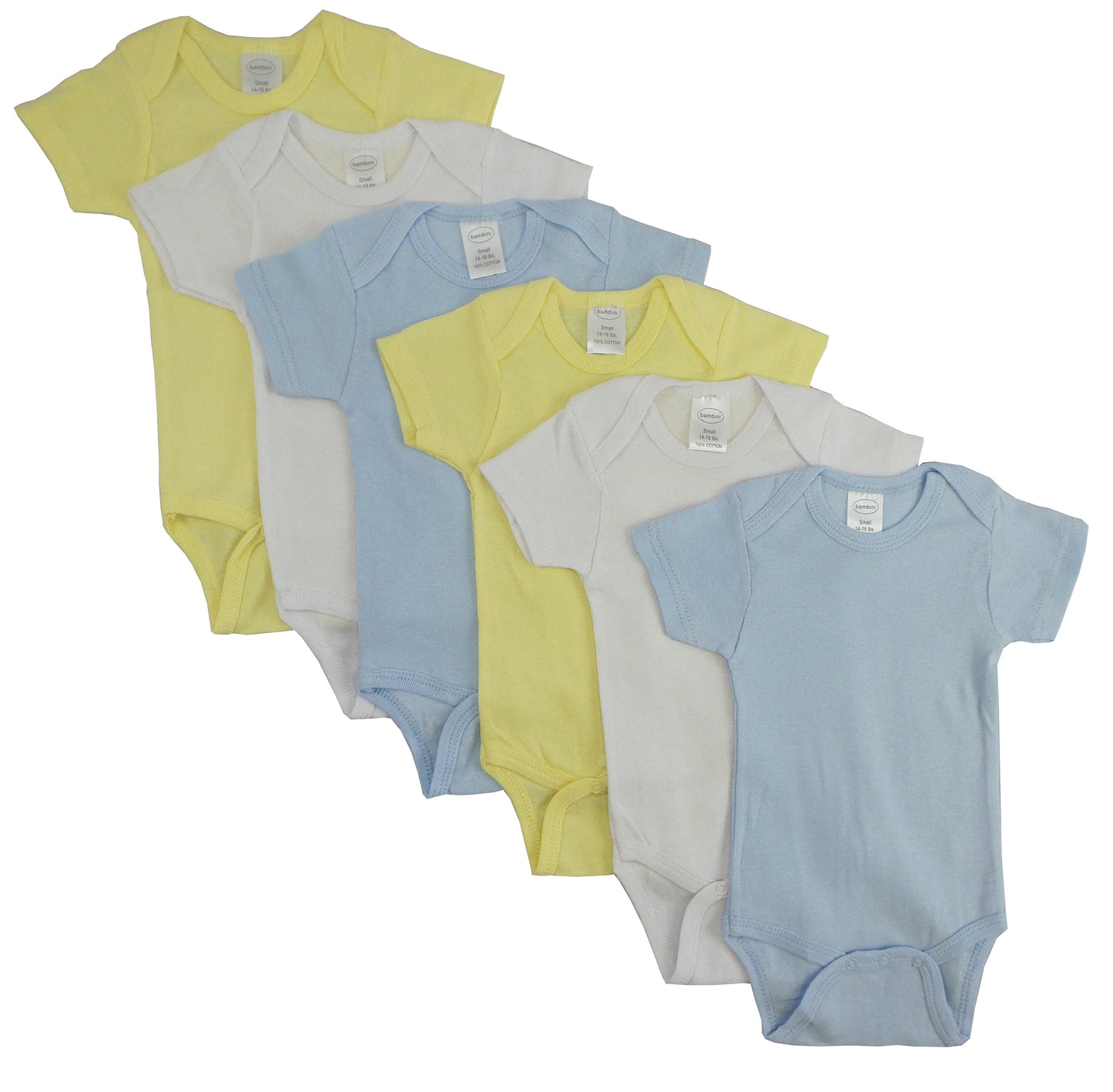 Pastel Bodys für Jungs im praktischen 6-er Pack - Meloni2