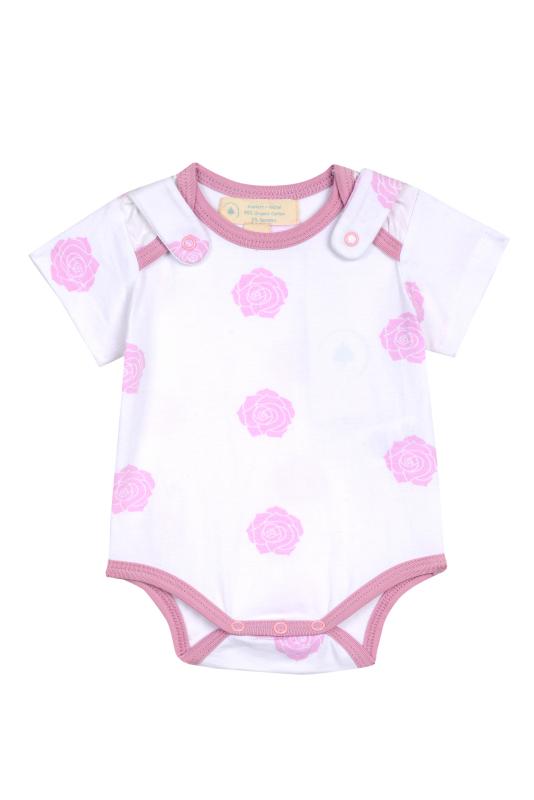 Kurzarm Body - Rosa Rose - Meloni2