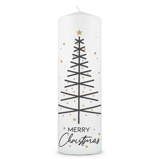 Große Kerze "Tannenbaum modern" zu Weihnachten