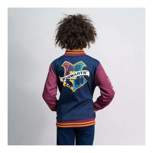 Dunkelblaue Jacke für Kinder im Harry Potter Design aus Baumwolle und Polyester