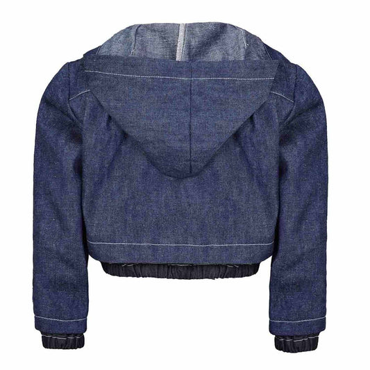 Boys and Girls Denim Jacket with Hood-2