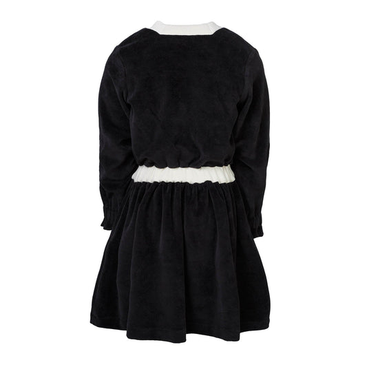 Black Velvet Dress for Girls-2