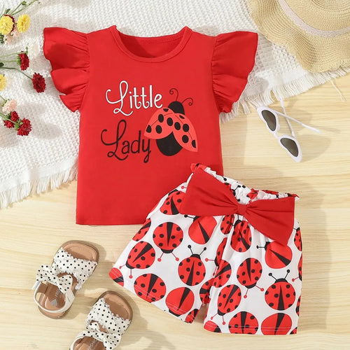 Marienkäfer Outfit 2-teiliges Set für Mädchen - Meloni2