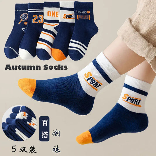 5 Paare Kinder Socken für Jungs - Meloni2