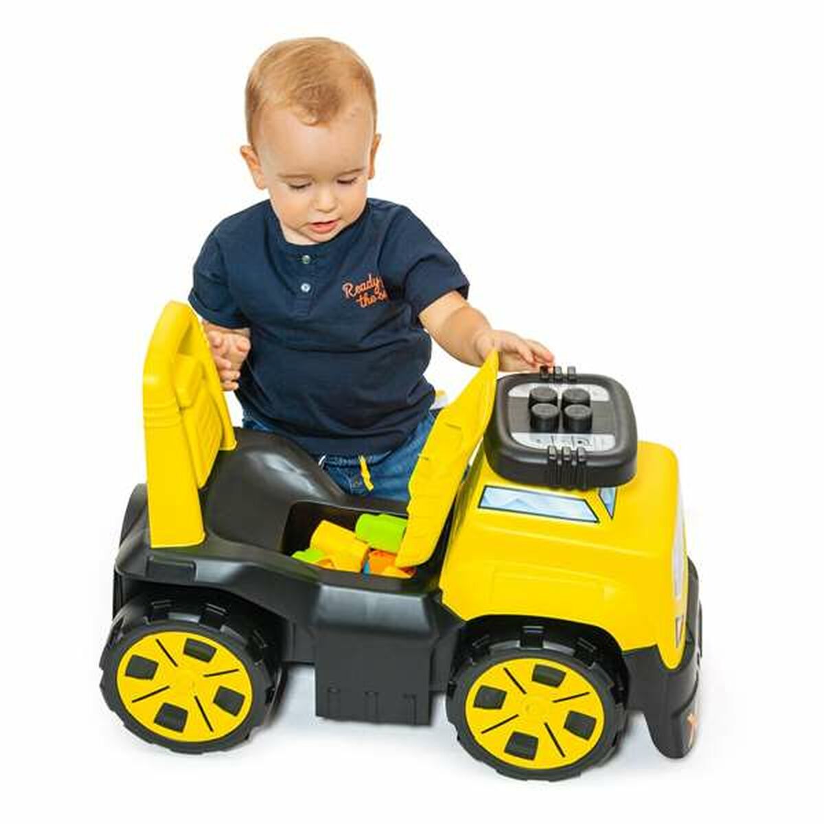 Rutschauto Moltó 3x1 Wheels & Blocks Gelb 89 cm 10 Stücke - Meloni2