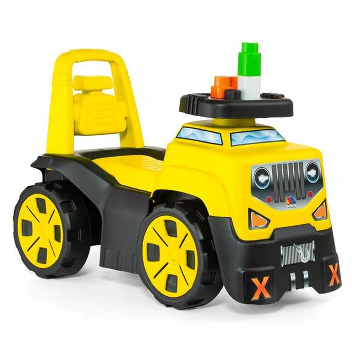 Rutschauto Moltó 3x1 Wheels & Blocks Gelb 89 cm 10 Stücke - Meloni2