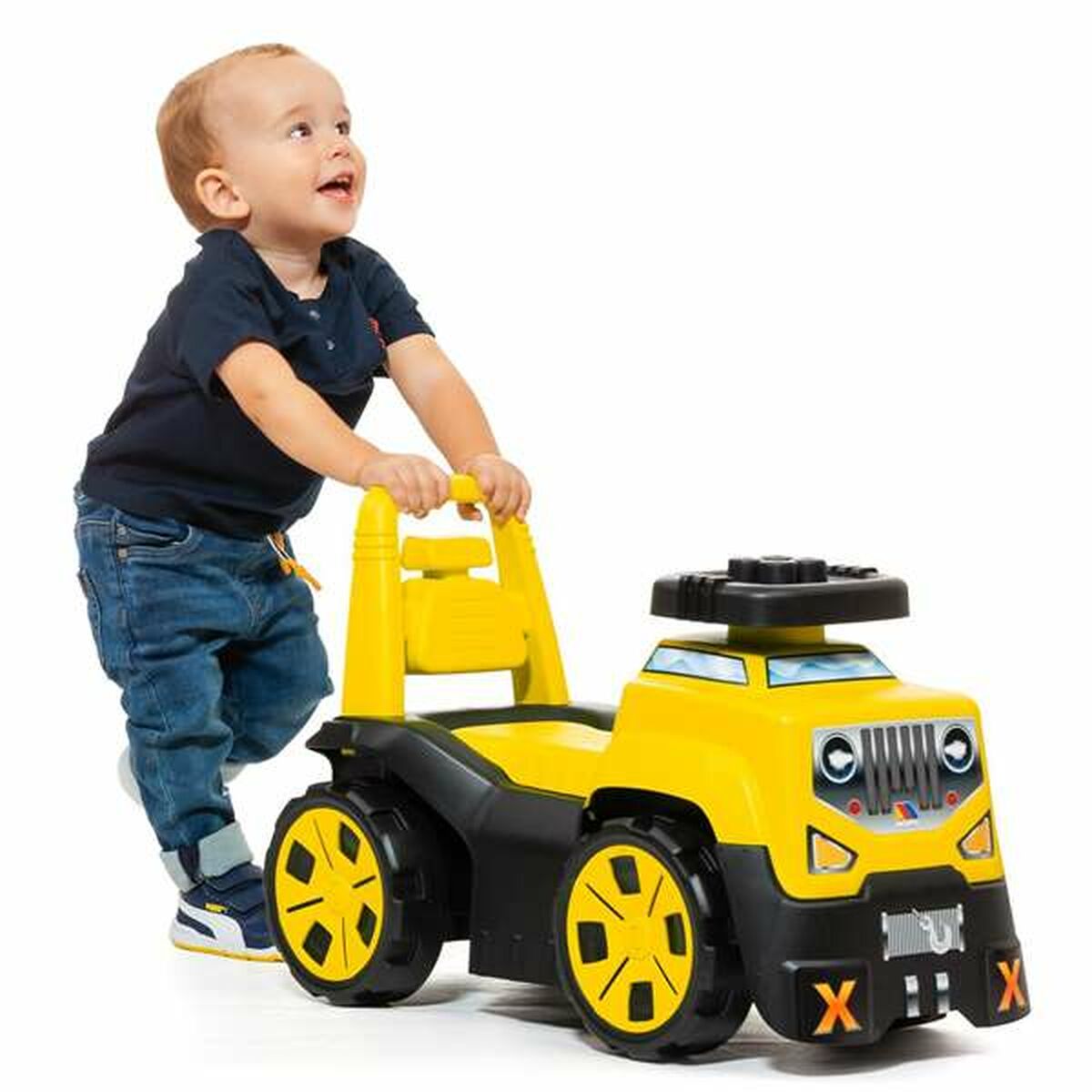 Rutschauto Moltó 3x1 Wheels & Blocks Gelb 89 cm 10 Stücke - Meloni2