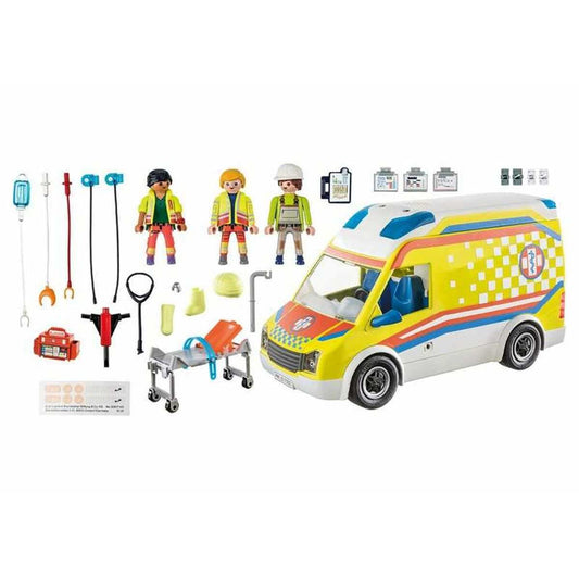 Playmobil 71202 City Life Ambulance playset with 2 figures and 67 pieces for creative emergency role play