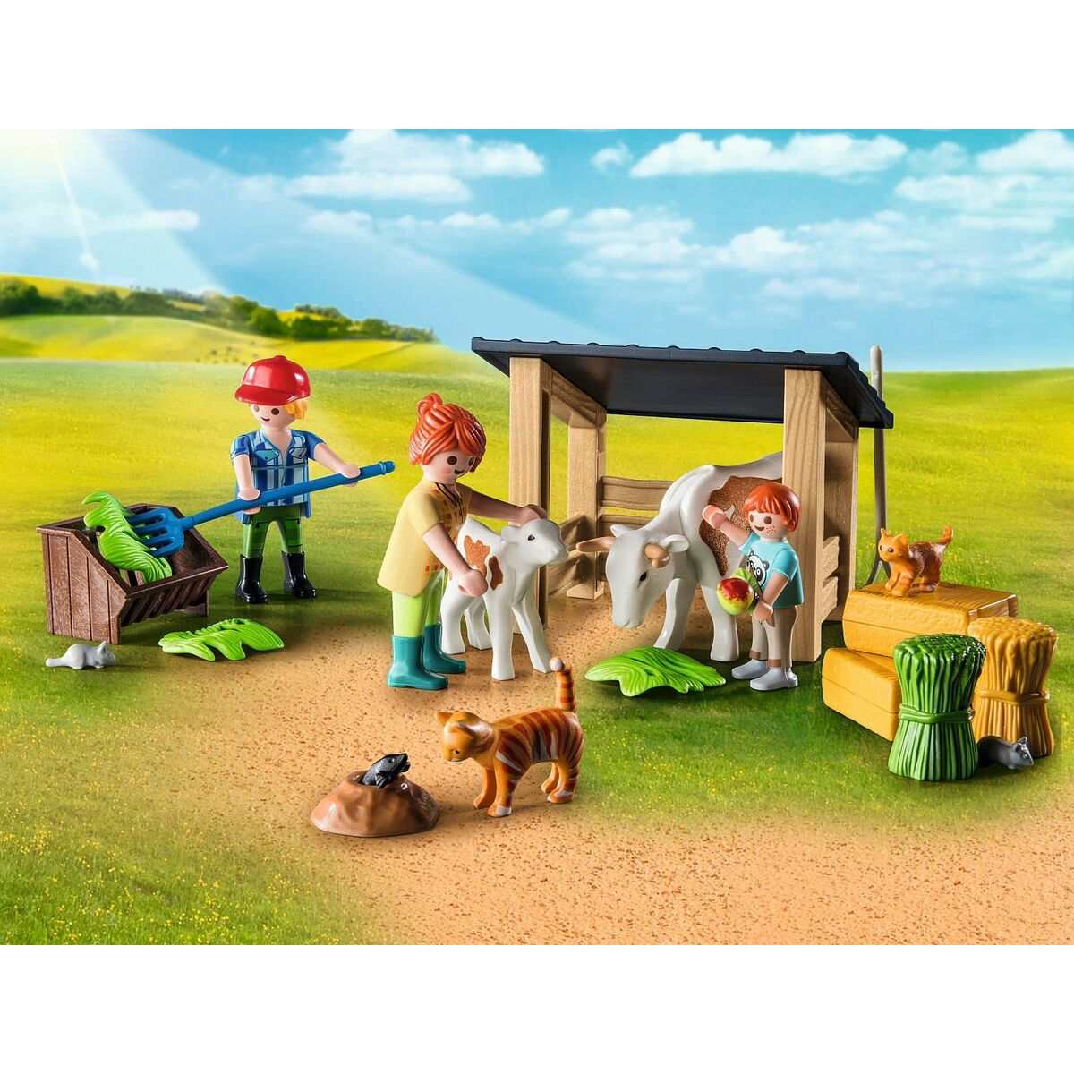 Playmobil 71248 Country Playset with 137 pieces featuring farm animals, figures, and interactive barn elements for creative play.