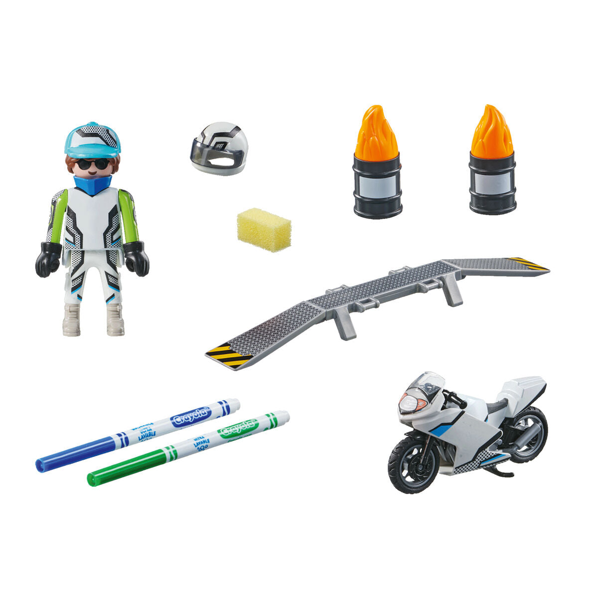 Spielzeug-Set Playmobil Color Motorrad 18 Stücke - Meloni2