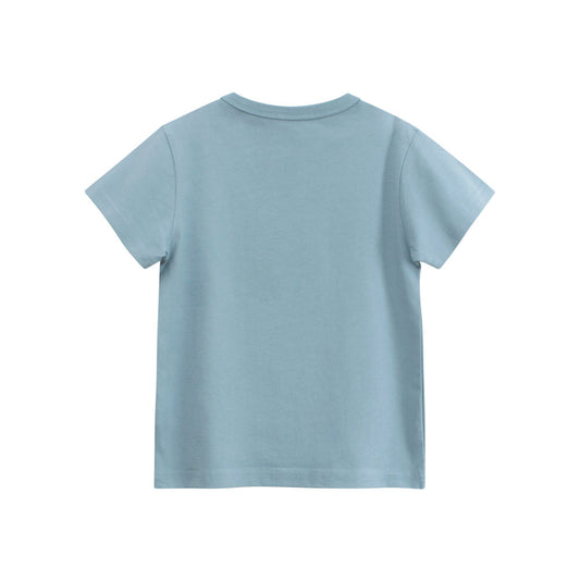 Summer Boys’ Cartoon and Letters Print T-shirt in European and American-1